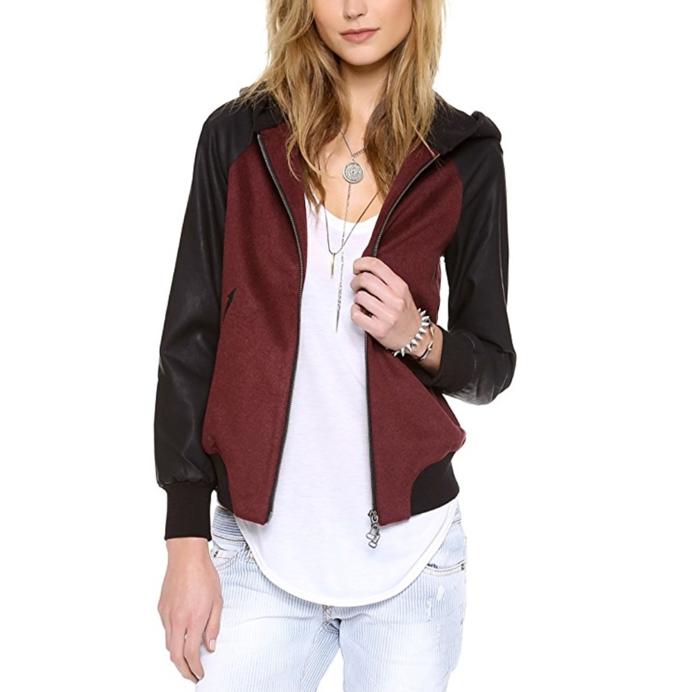 Dolce Vita hooded bomber jacket